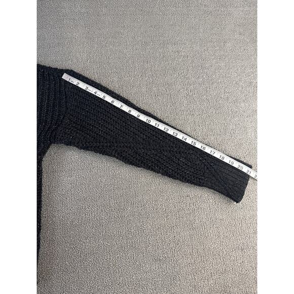 NWT Maurices Cardigan Sweater Knit Cropped Metallic Thread Black Gold Size XL - Picture 7 of 8